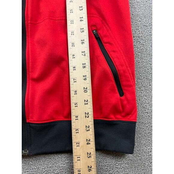 Nike Kobe Bryant Dry Fit Hoodie Men M Fleece Zip Front Pockets Athletic Red - Picture 6 of 10